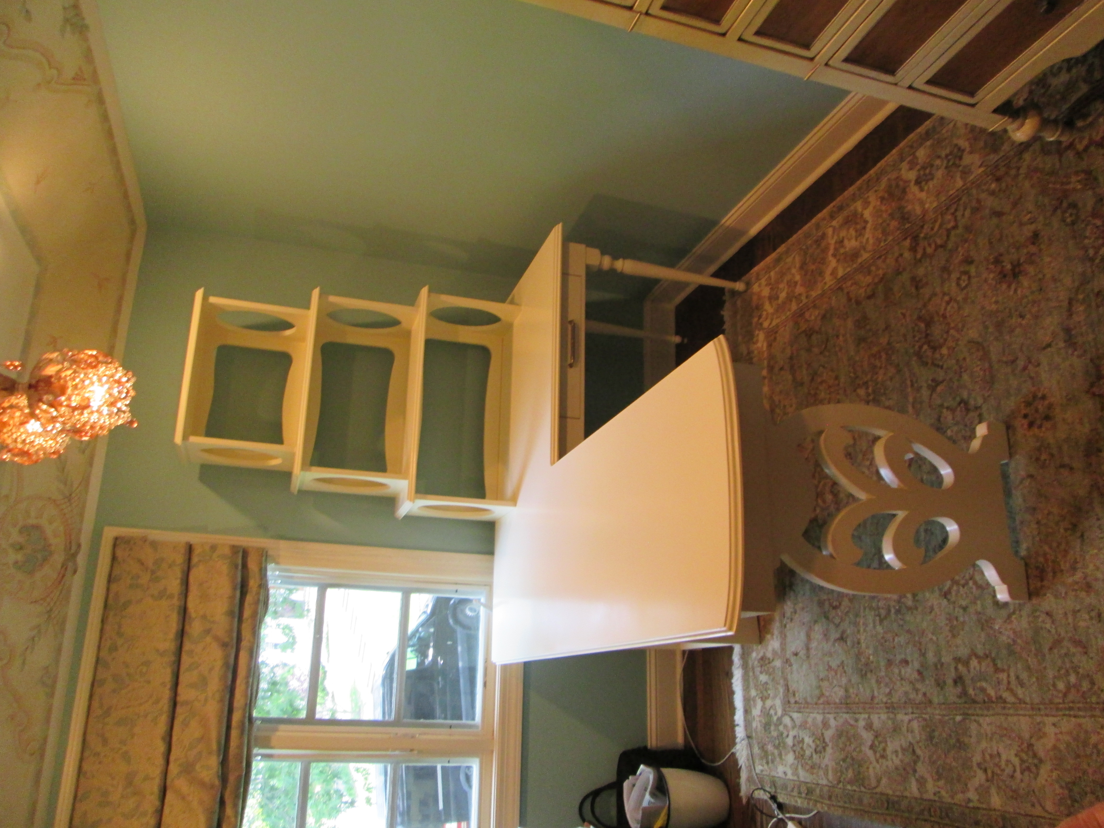 Desk with Shelves